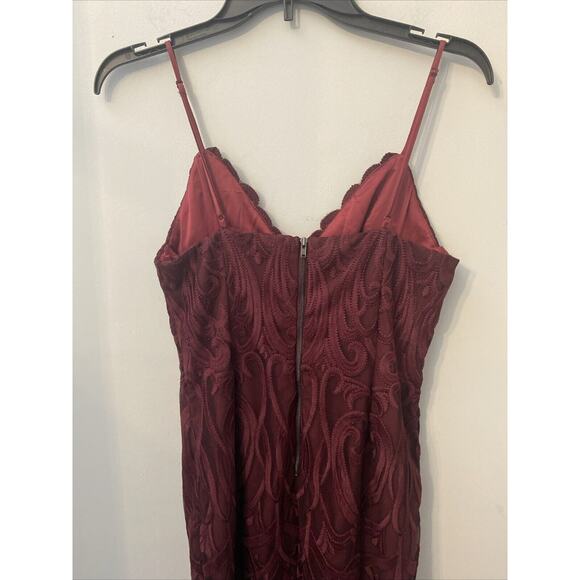 Bardot maroon lace dress size 6/small - Picture 5 of 10